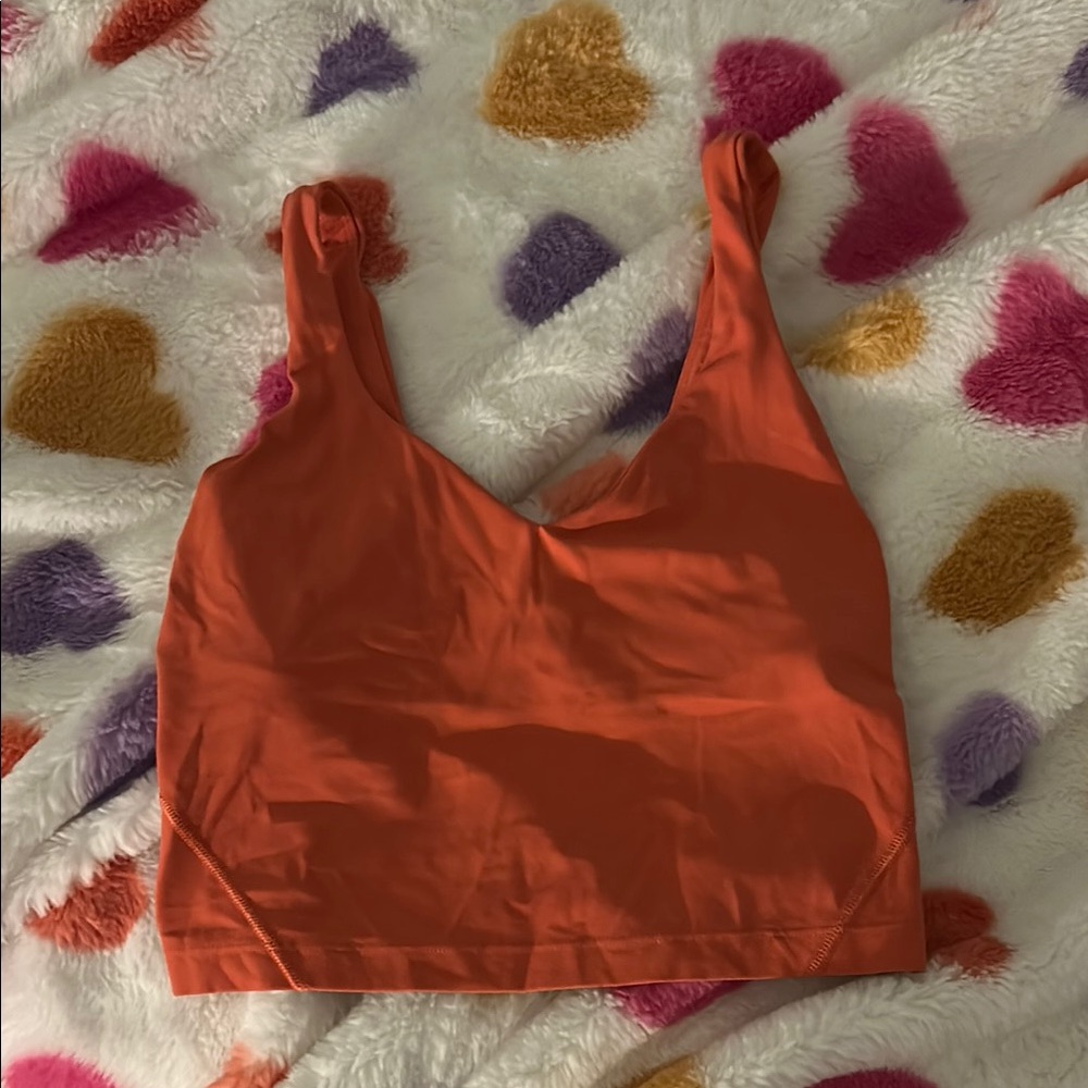 Lululemon Athletica Orange Sports Bra